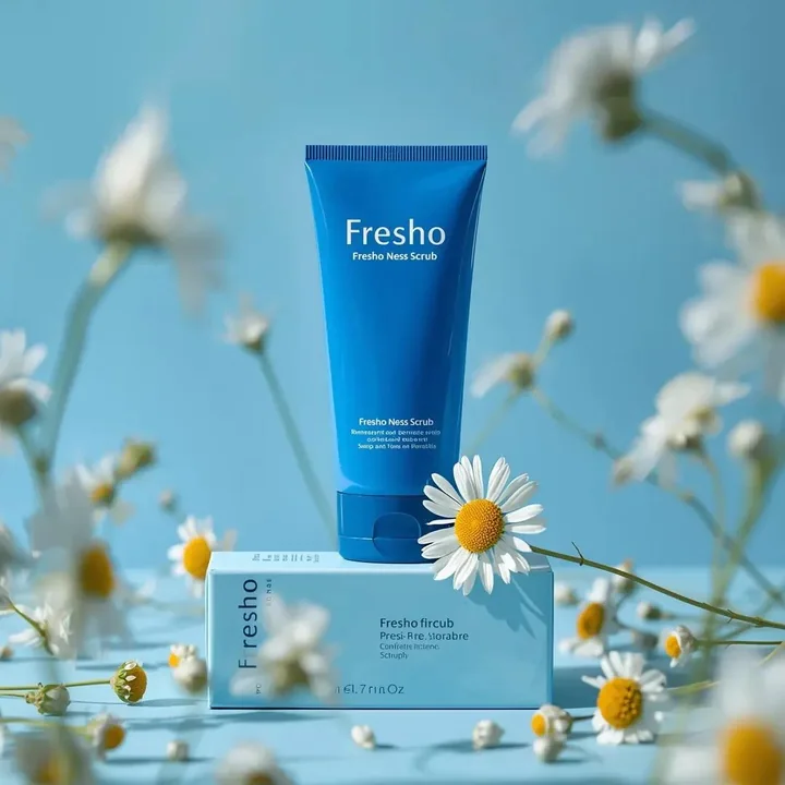 Ultimate pure cobalt blue skincare commercial stills