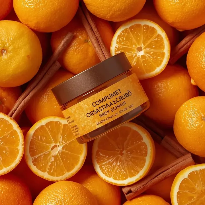 Fresh Orange Cinnamon Jar on a Warm Autumn Day