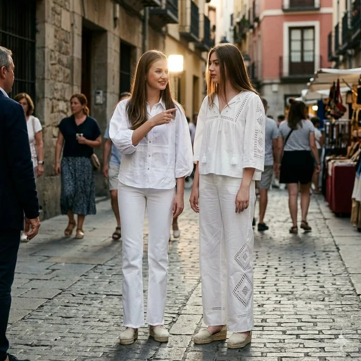 All-white luxury friend street style in summer breeze