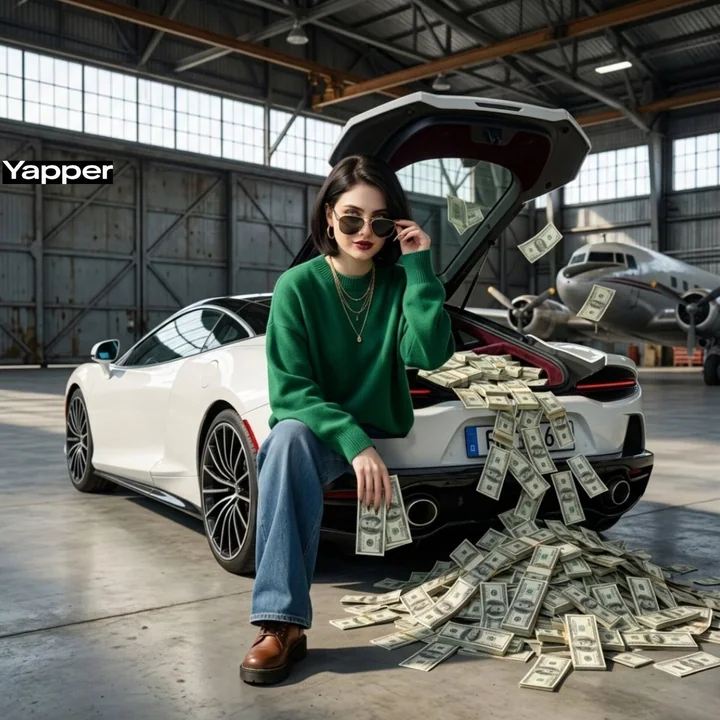 电影级机库超跑与霸气女富豪