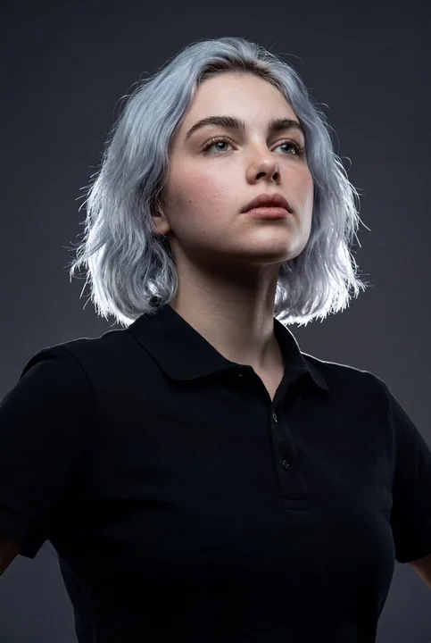 Dark low-angle hard-hitting documentary portrait