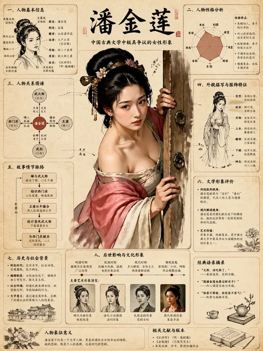 Draw the Knowledge Graph of Jin Ping Mei