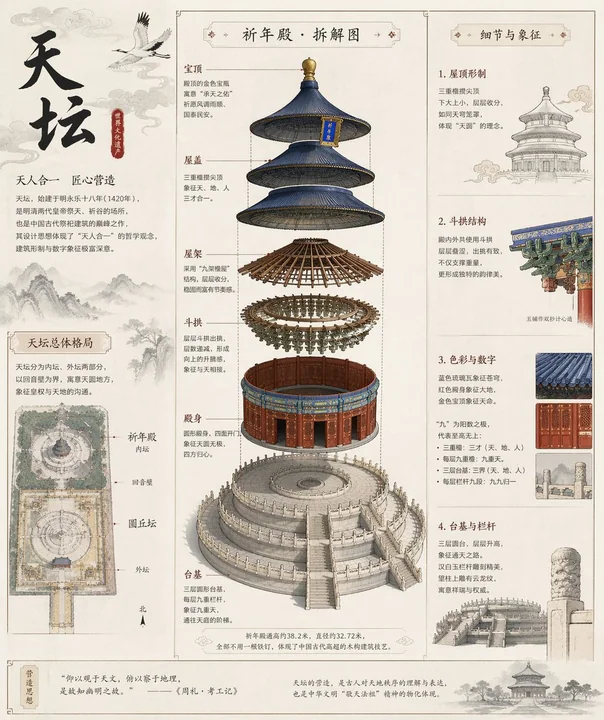 天坛古建拆解全图