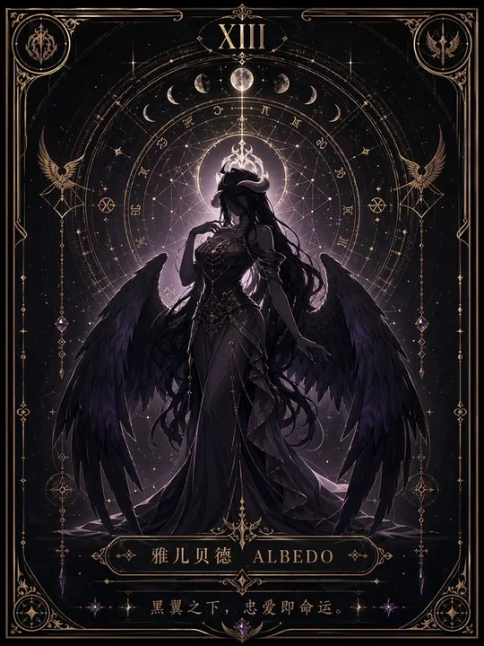 极简命运星盘塔罗海报