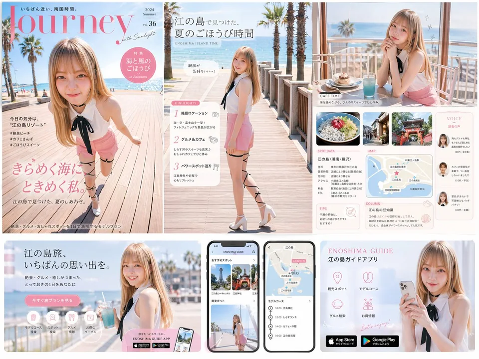 Real-life female travel magazine design