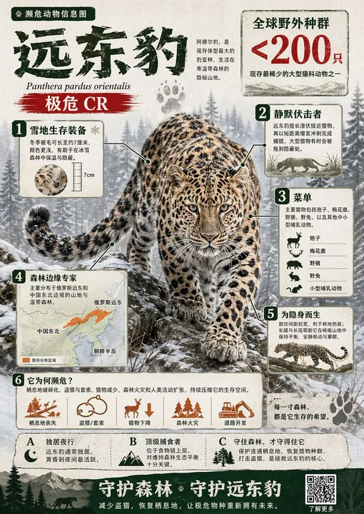 Endangered Animals Infographic Design