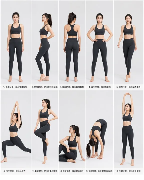 Guide to Model Poses for Sports Yoga Wear Photography