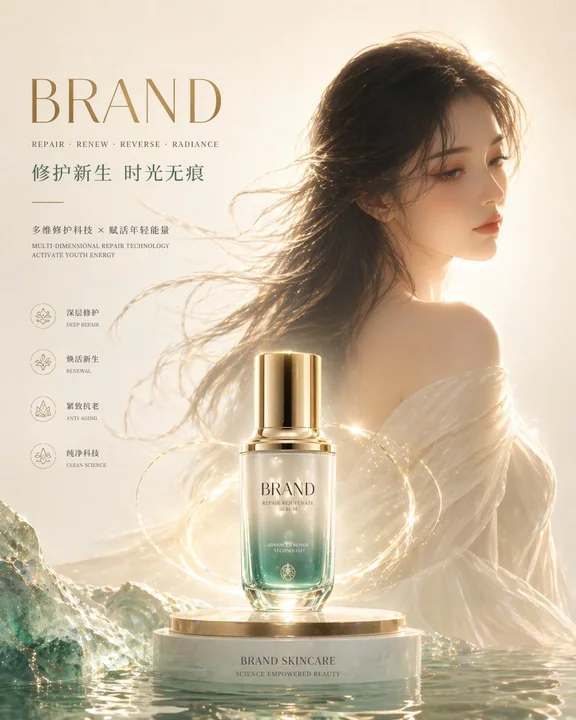 Minimalist Oriental Style High-End Essence Poster