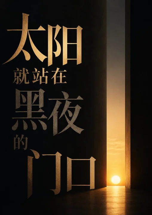 Minimalist Takahashi Flow Black and White Light and Shadow Poster