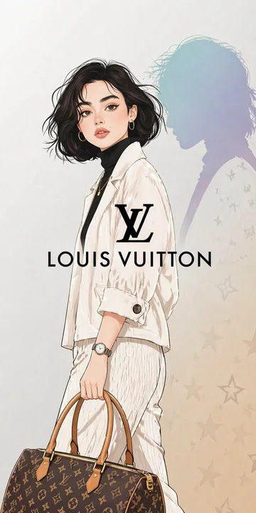 Люксовые модные иллюстрации Louis Vuitton