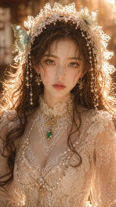 Dreamy Oriental Emerald Beauty