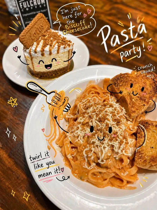 Cute hand-drawn graffiti interactive photo