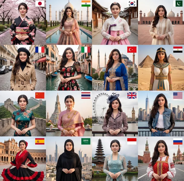 Hexi Kingdoms Fashionable Beauties Collage