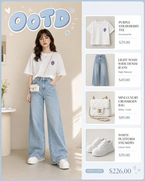 Korean Streetwear Style Infographic