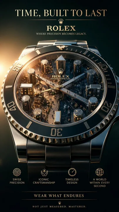 Rolex Luxurious Architecture Concept Poster