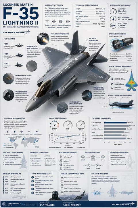 F-35戦闘機 高度な航空情報図