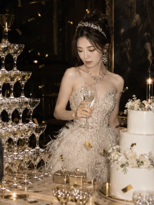 Reportage photo de la fête d'anniversaire luxueuse de la fille d'un magnat
