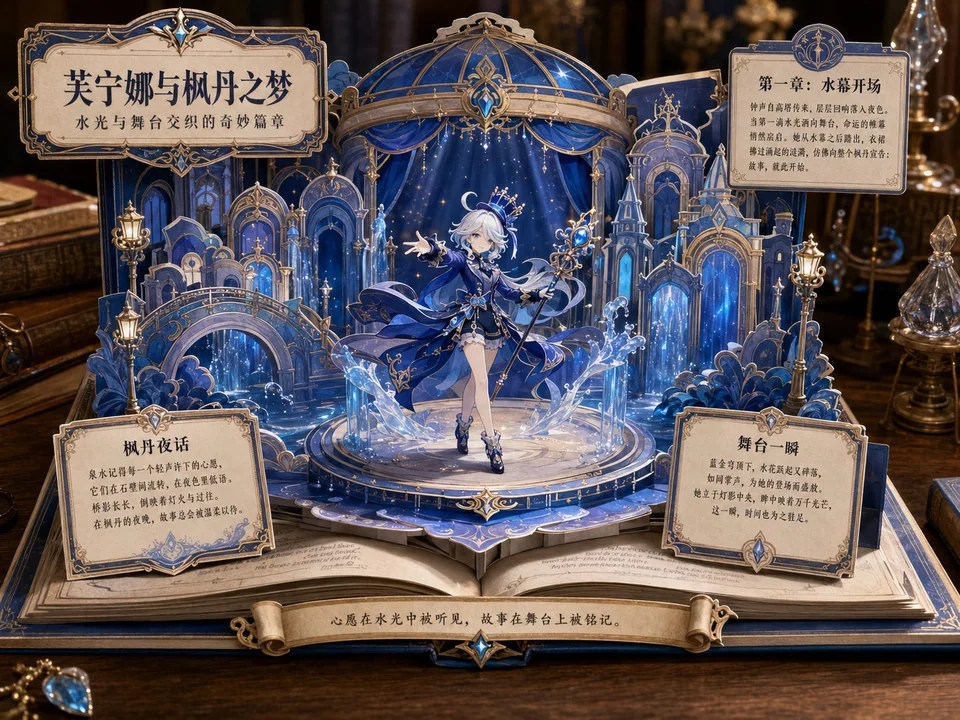 夢の立体書劇場ポスターのプロンプト