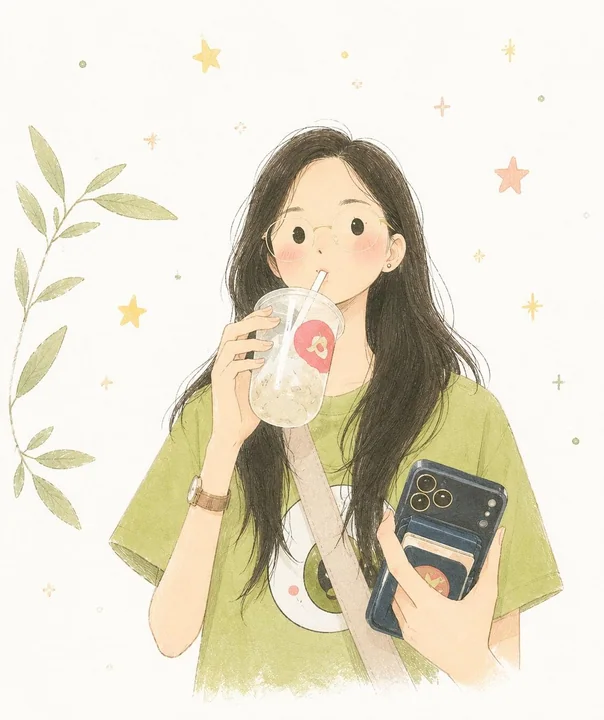 Nordic minimalist hand-drawn children's picture book illustration