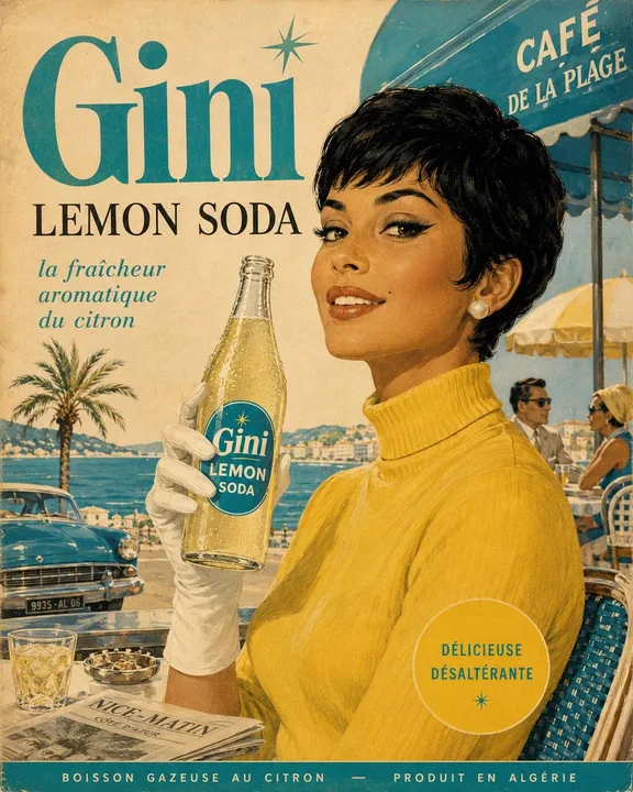 1960s American retro advertising poster