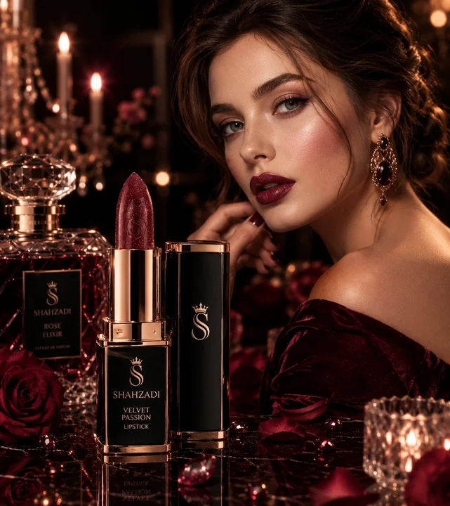Luxury cinematic beauty advertisement prompt words