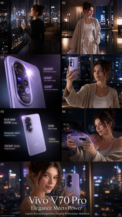 Vivo V70 Pro 奢华时尚商业广告