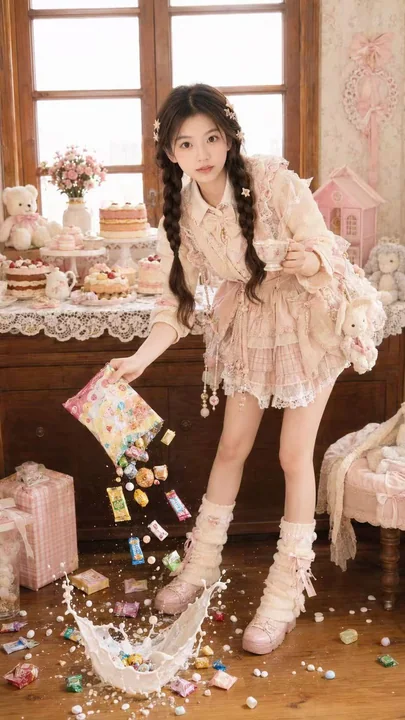 梦幻甜点屋少女时尚写真人像