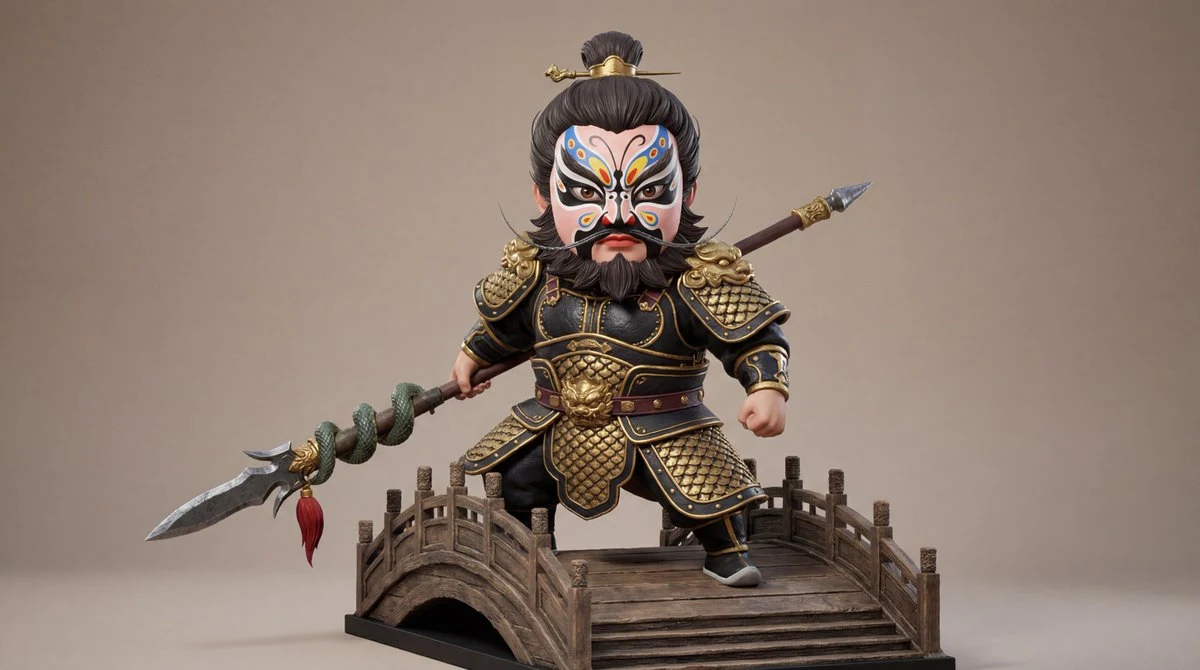 Черно-золотая бабочка Чжан Фэй фигурка