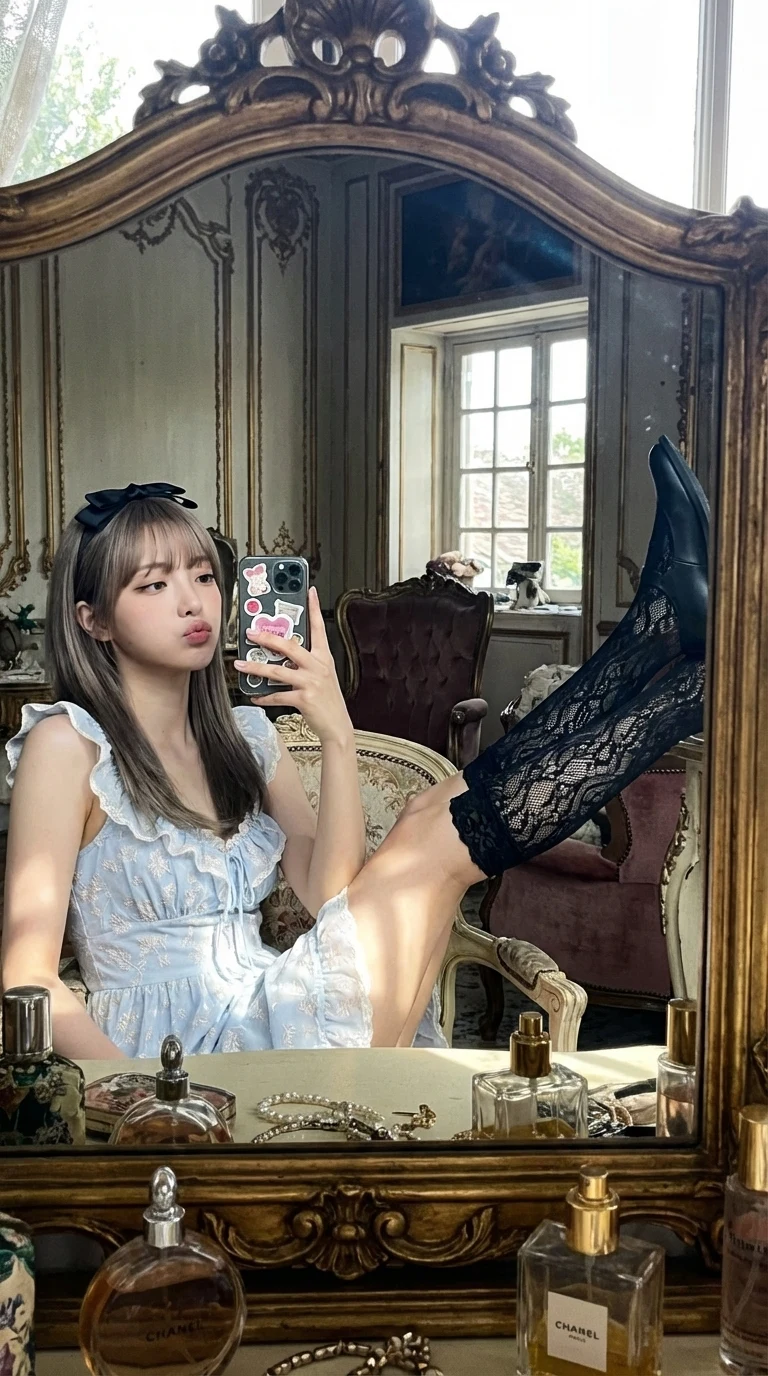 Рококо зеркальное бунтарское самосъемка