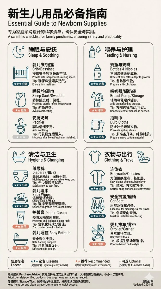 Минималистичный постер с чек-листом для младенца Руифэн