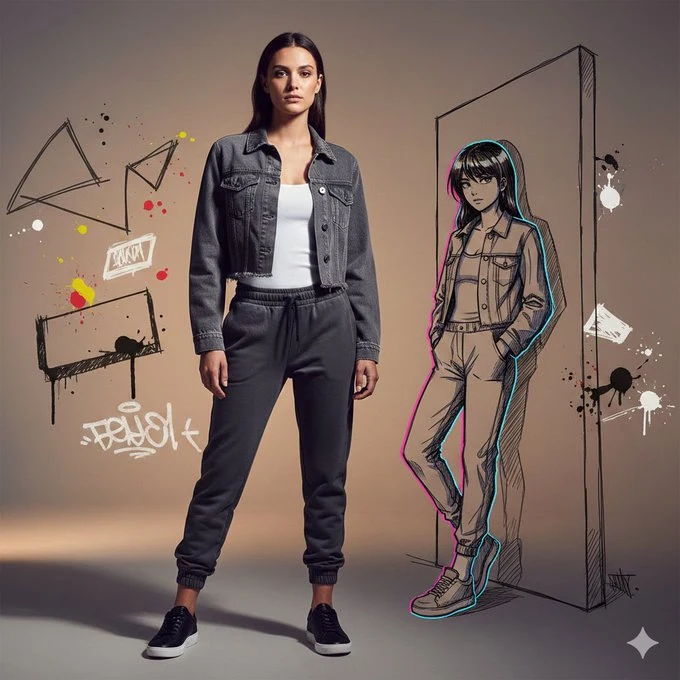 Уличные граффити: тени близнецов