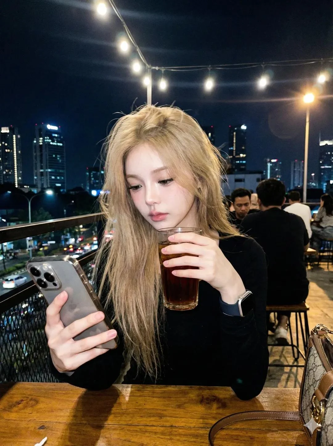 隣家の少女がカフェでサッと撮った写真