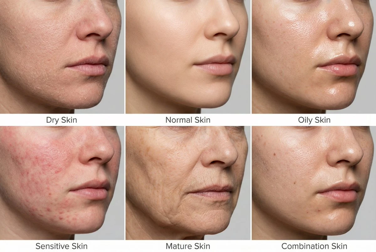 极致肤质六格科普图