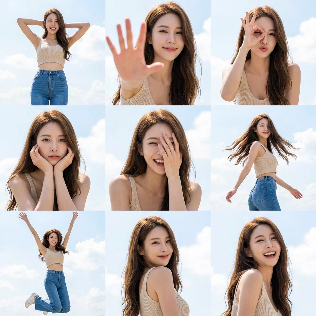 晴空九格·活力少女