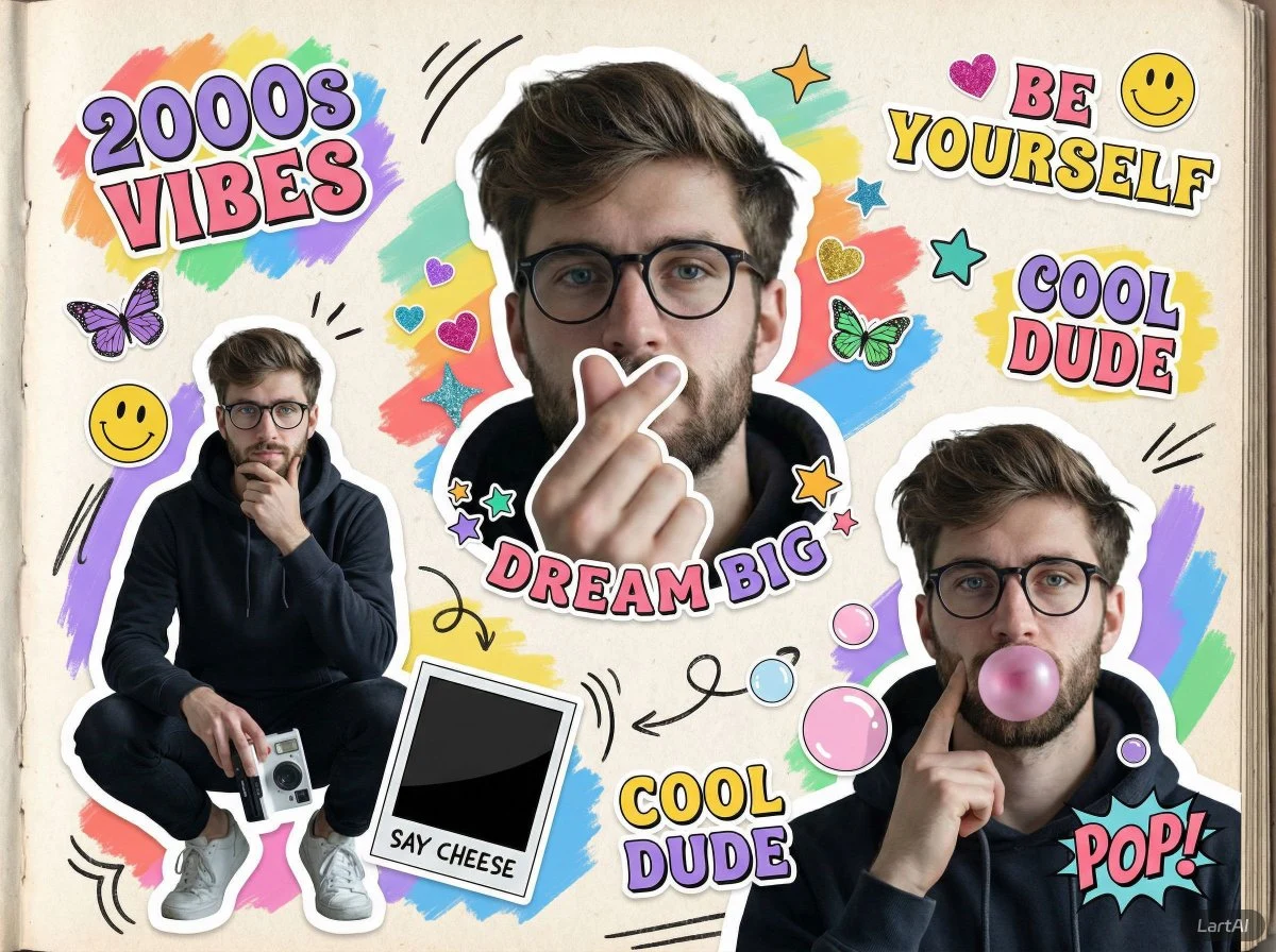 青春波普贴纸秀