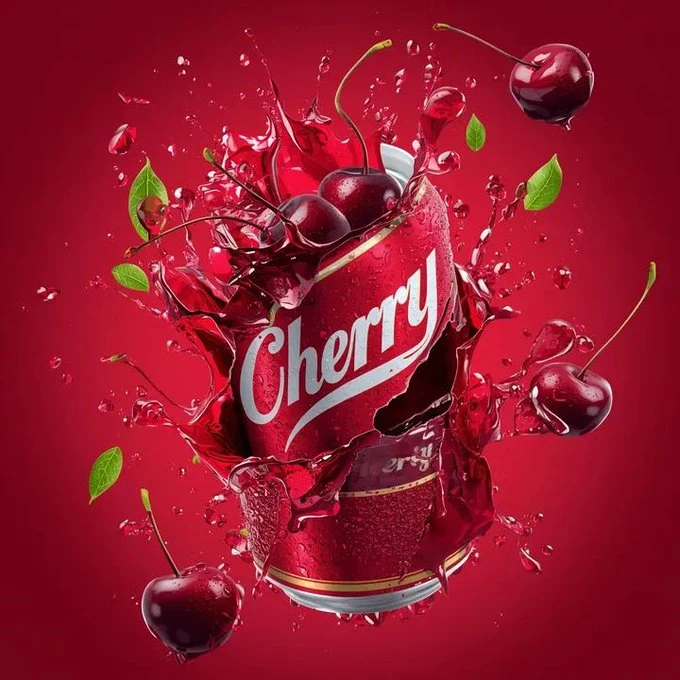 爆裂樱桃铝罐广告大片