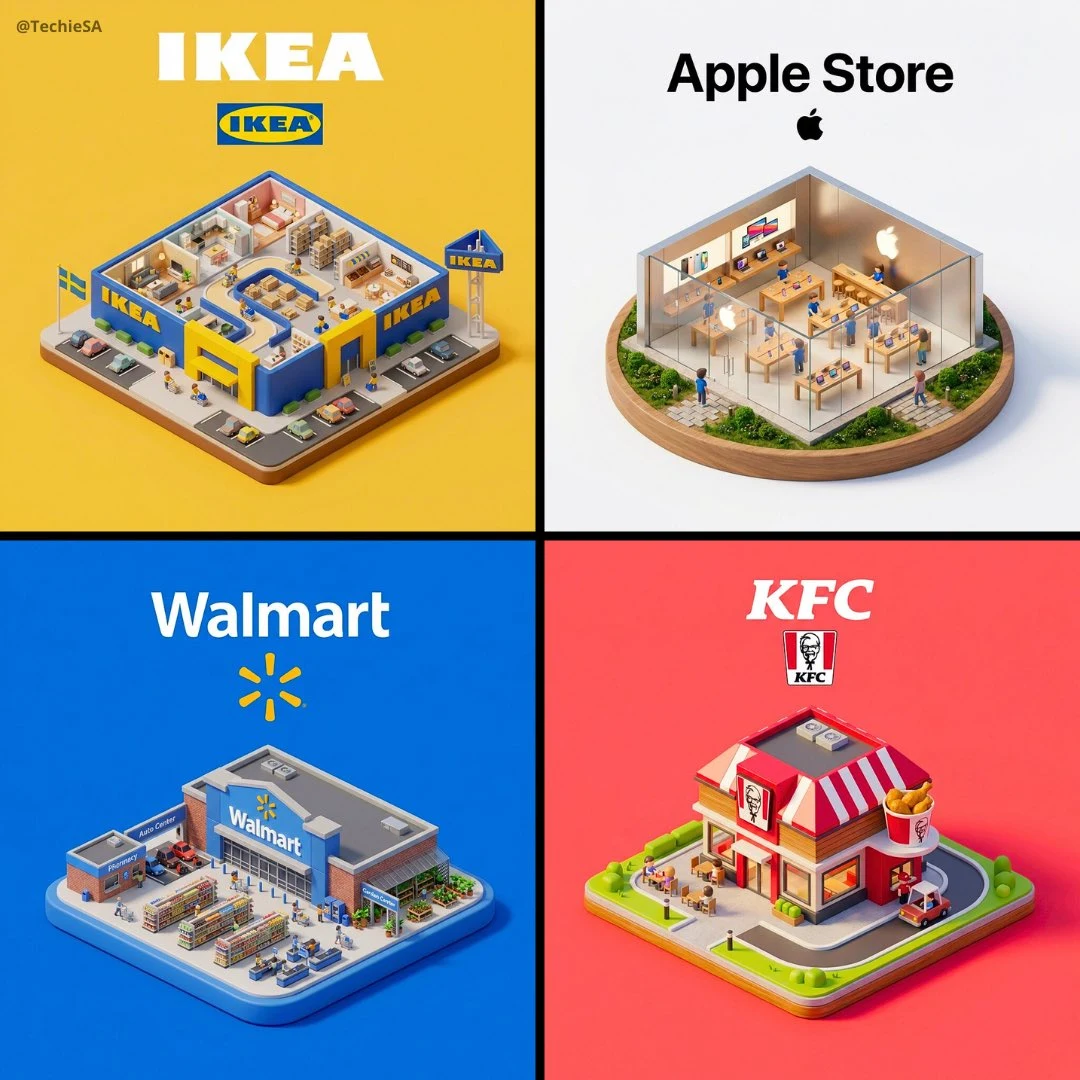 微缩品牌立体模型