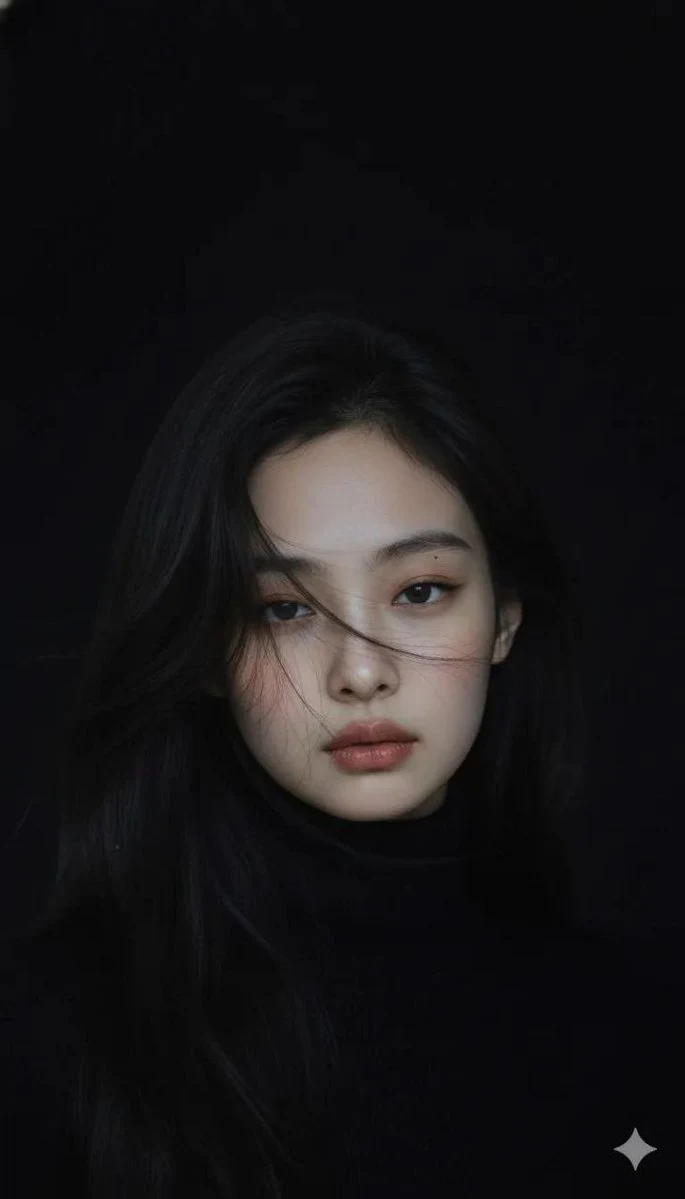 暗夜光影清冷美人