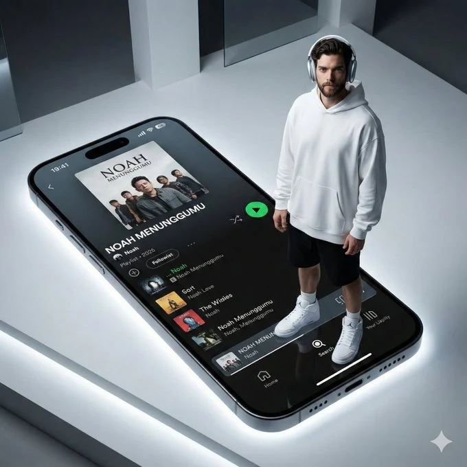 巨屏iPhone上的时尚大片