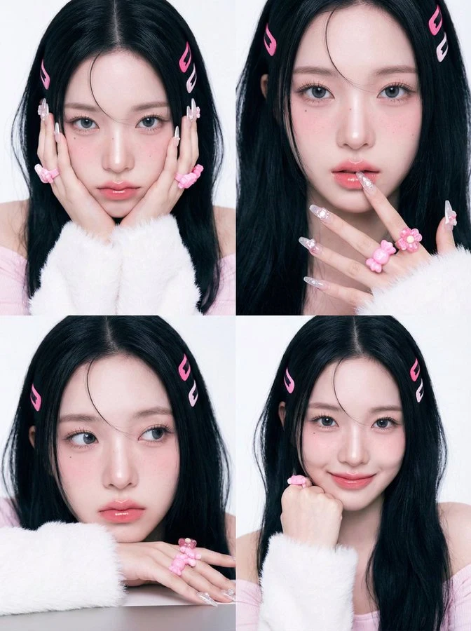 甜酷女团四宫格特写