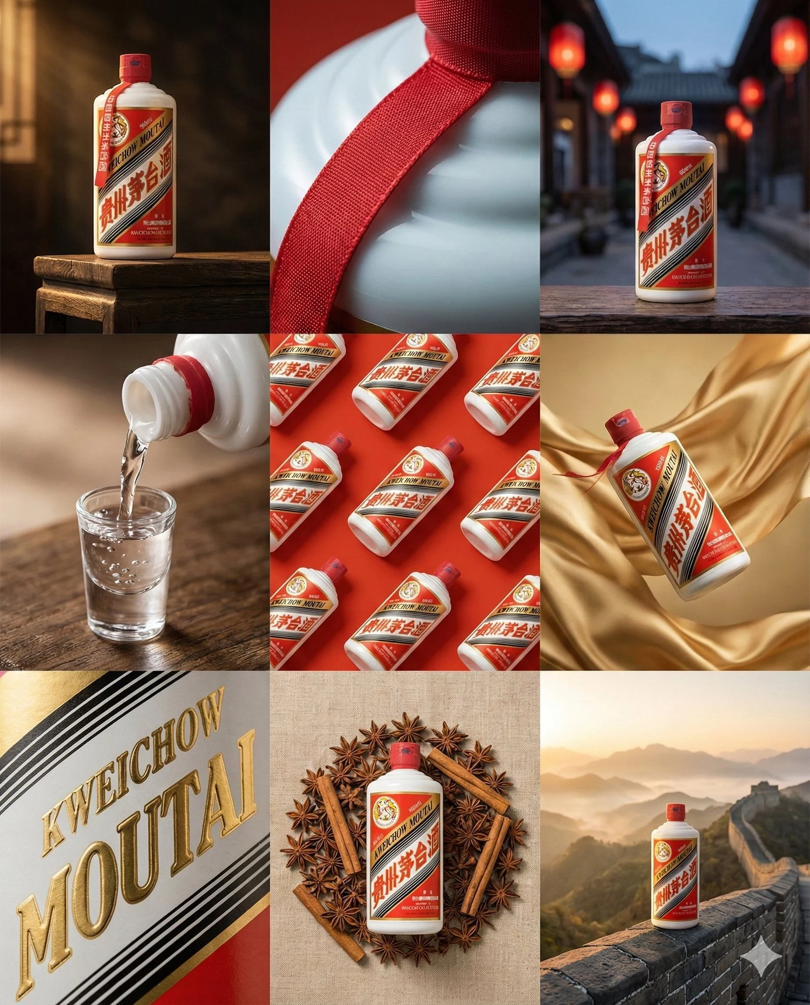 白酒品牌9宫格视觉分镜设计
