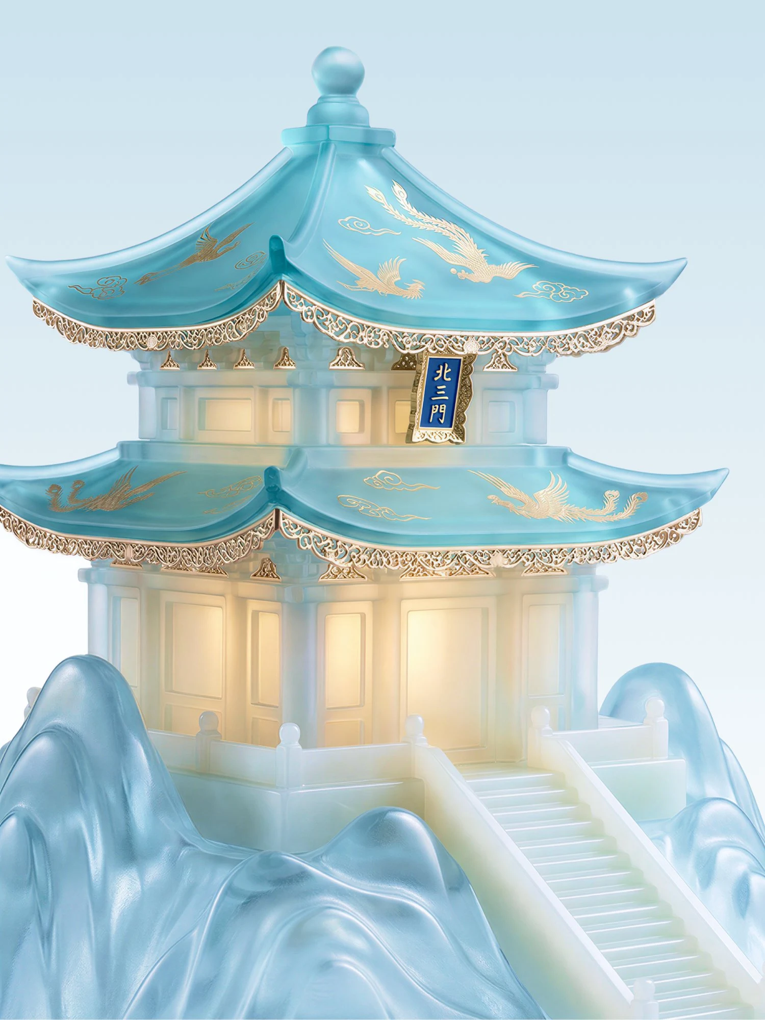 一座优雅的中国传统亭台