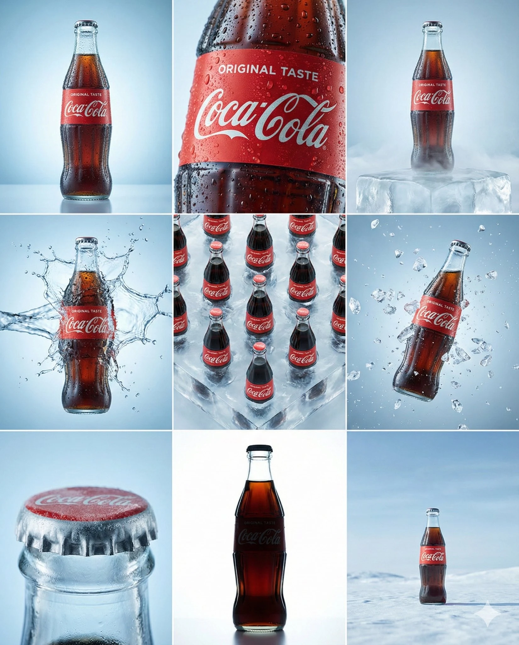 可口可乐冰感九宫格品牌视觉大片