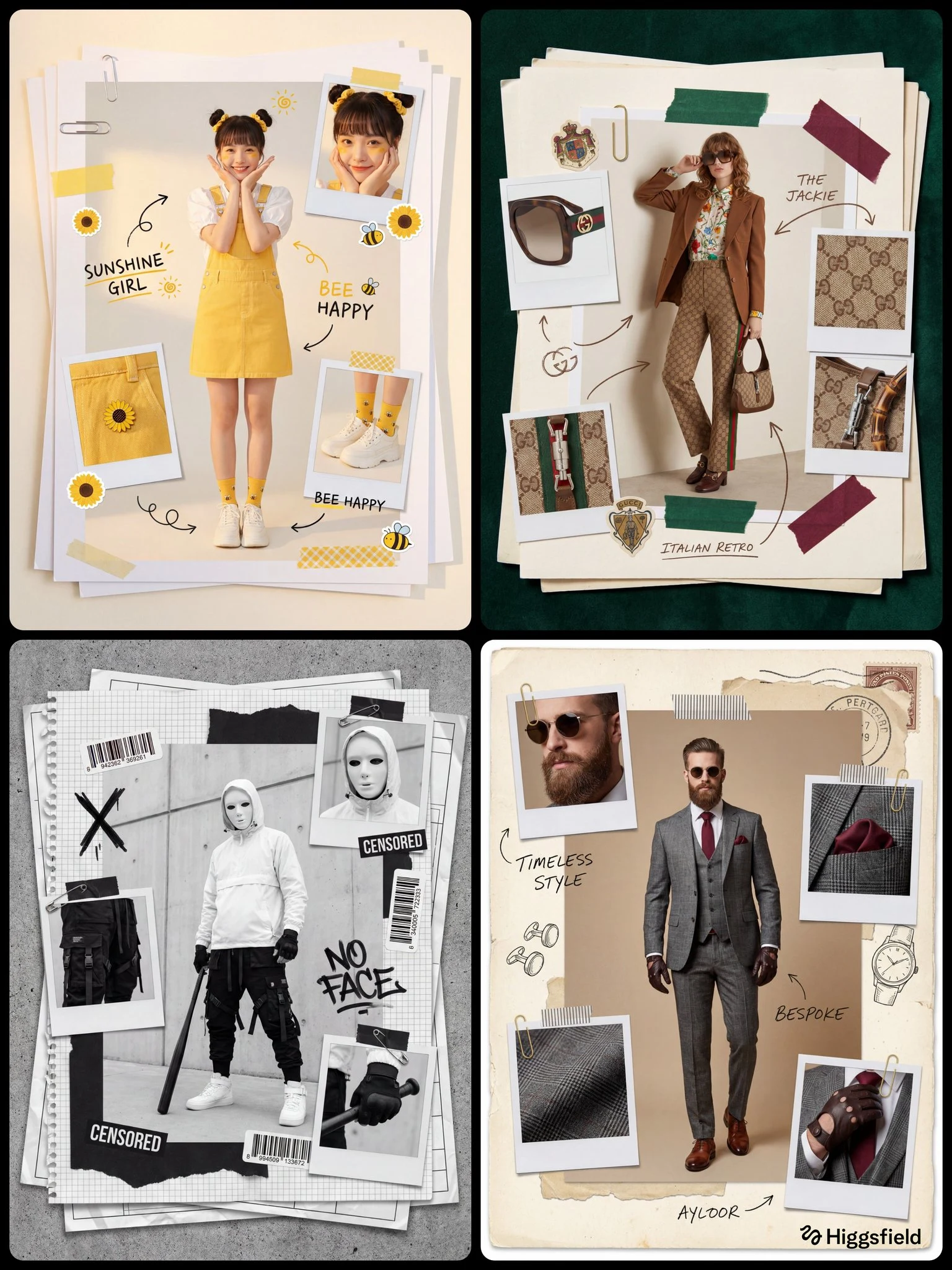 复古拼贴时尚档案