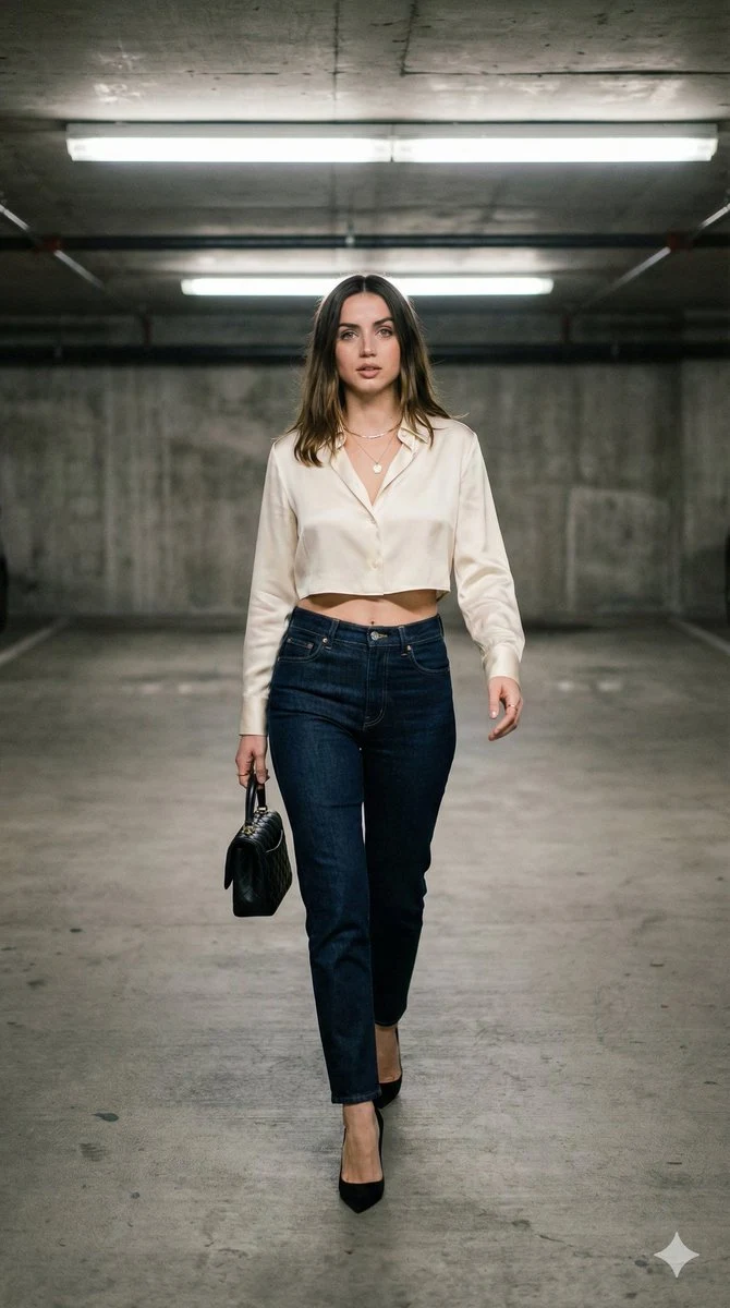 地下停车场超模街拍