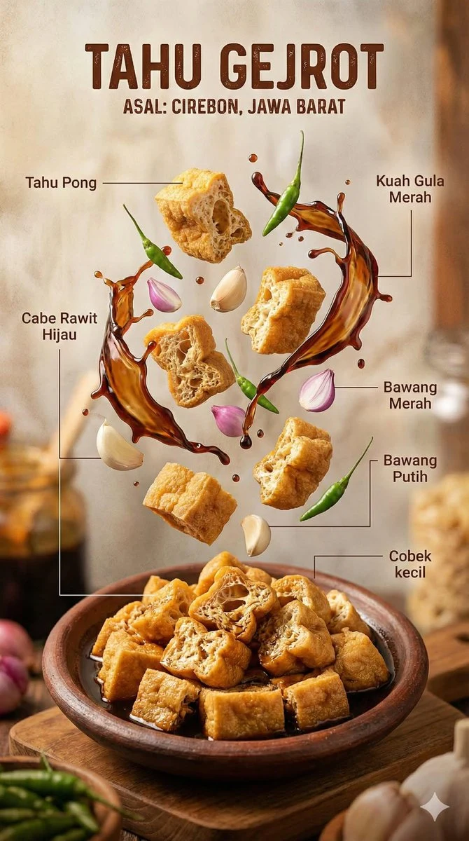 印尼飘浮美食信息图