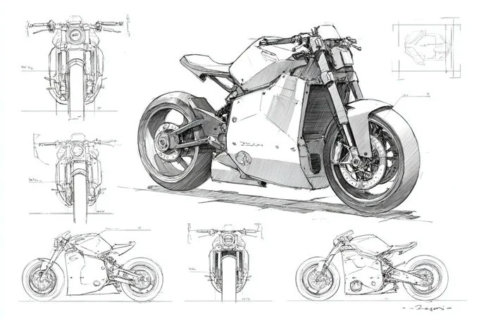 极简工业概念草图