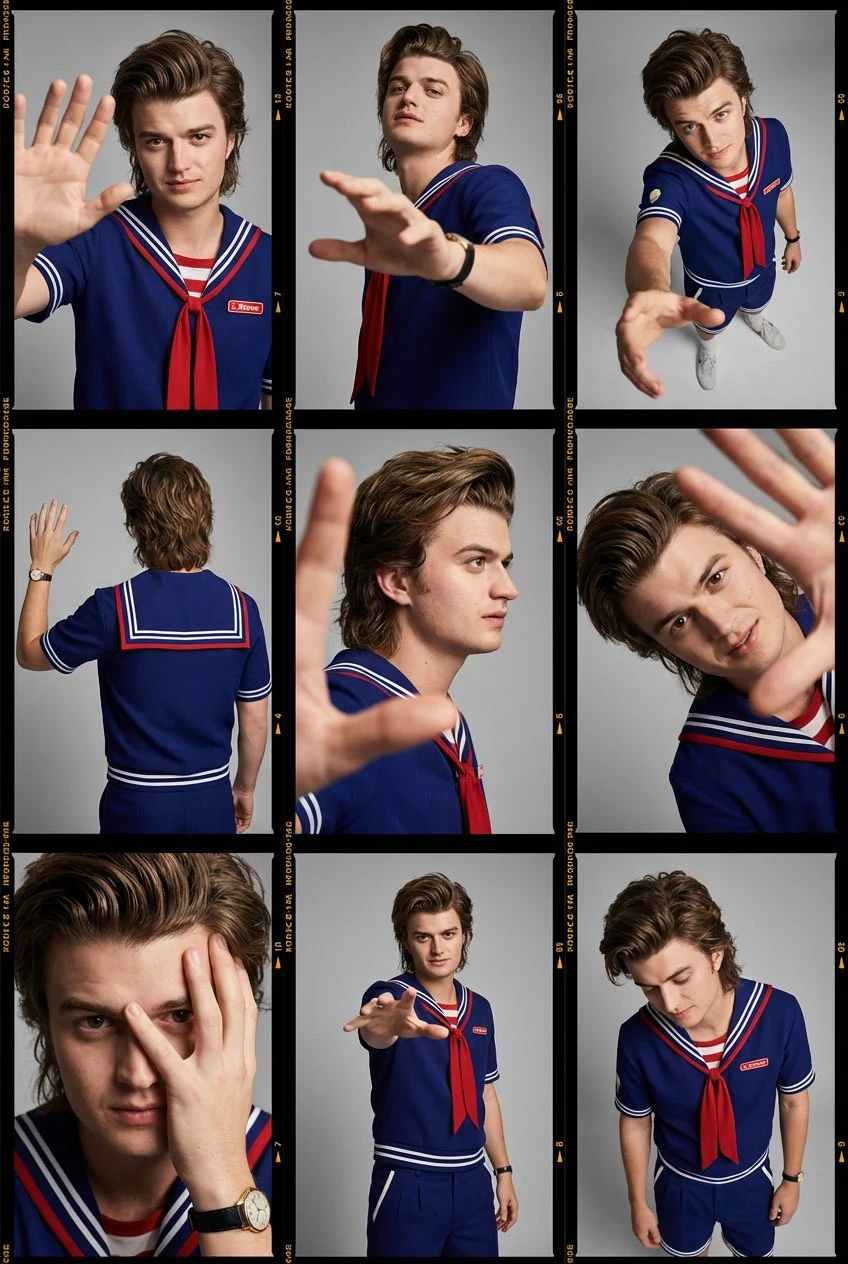 Ретро-мода: сетка 3x3 и крупные фотографии