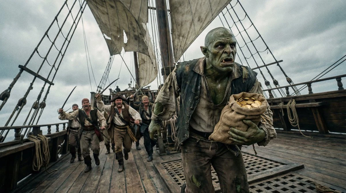 兽人跳海遭遇深海巨鱼