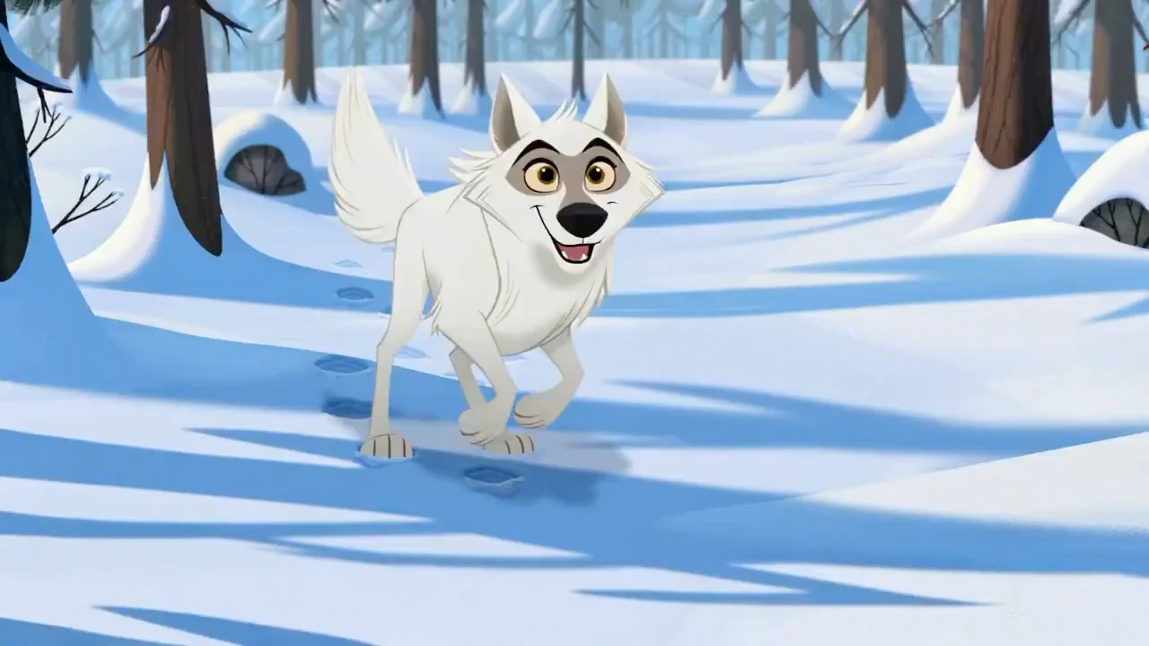 Loup blanc et la jeune fille : une aventure fantastique dans la neige